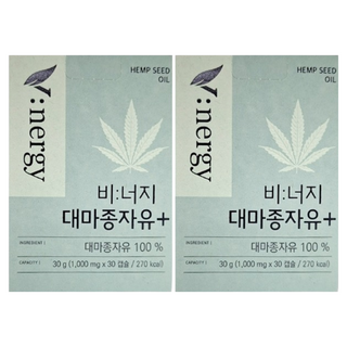 휴럼 비너지 대마종자유 플러스 햄프씨드오일 햄프씨드유 30캡슐 3박스 3개월분, 30정, 2개