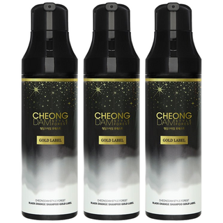 청담스타일 포레스트 블랙체인지 골드라벨 염색샴푸 흑갈색, 200ml, 3개