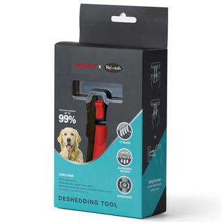 자유펫 리퍼레쉬 디쉐딩 브러쉬 강아지 고양이 죽은털 엉킨털 빗, 장모용, 1개