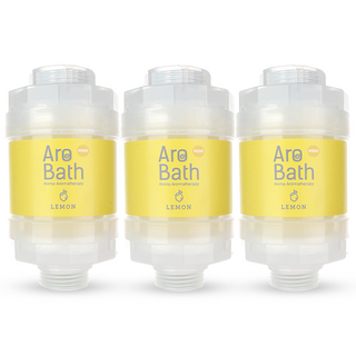 듀벨 아로바스 미니 비타민 샤워필터, 3개, 레몬향