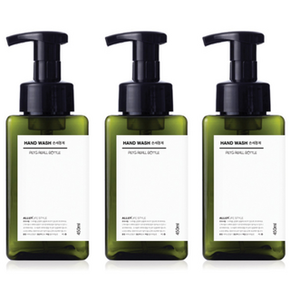 알루이 거품용기 욕실디스펜서 공병 450ml 녹색 3개, 그린