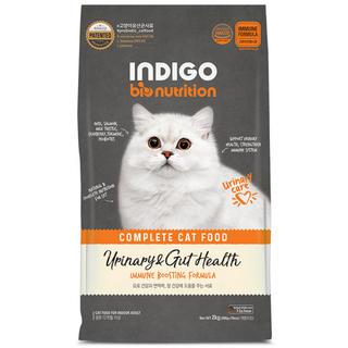 INDIGO 고양이 바이오뉴트리션 면역앤 기능성 사료, 유리너리+장건강, 2kg, 1개