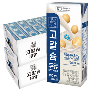 건국대학교 고칼슘 두유 190ml 72개