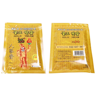 [베스트픽스] 특허품 인삼파스 골드인삼패드 25개입 국산 한방파스 인삼파스, 500개