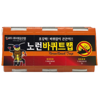 대길산업 노런바퀴트랩 30매 / 50매 바퀴벌레끈끈이 트랩 바퀴약, 3매입, 10개