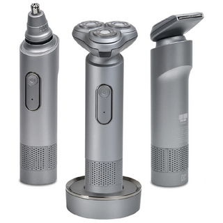 나비 전기 면도기 방수 3D 트리플 헤드 건식 습식 이중 면도 눈썹 콧털 제거 트리머 무선 휴대용 전용 충전 거치대 NV150-ESV7