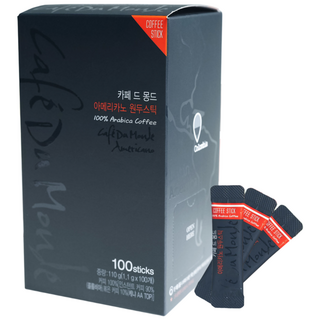 카페드몽드 아메리카노 원두스틱 아라비카100%, 1.1g, 10개, 100개입