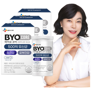 CJ 바이오코어 건강한 생유산균 500억, 60정, 3개