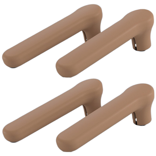 정전기 방지 심플 라이트 실리콘 일자형 손잡이 커버 문고리, 브라운, 4개