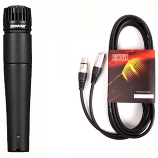 SHURE SM57-LC+XLR 케이블 5M/ 슈어 보컬/악기 마이크+ 마이크 캐논 5M