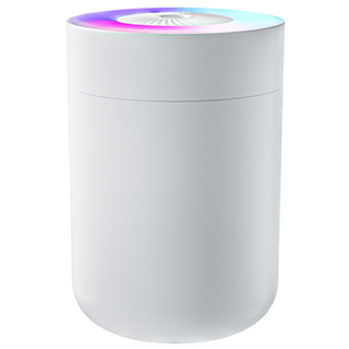 로엔다 무소음 미니 가습기 차량용 사무실용 가정용 심플 디자인, 화이트