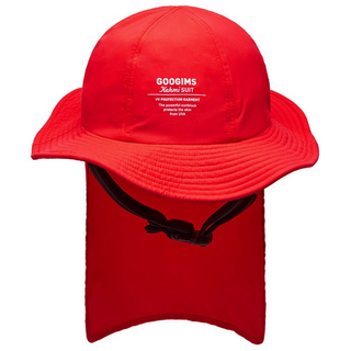 [UV차단/물놀이]구김스 키즈 방수 서핑 서프 넥커버햇 +카탈로그포함, 레드(RED)