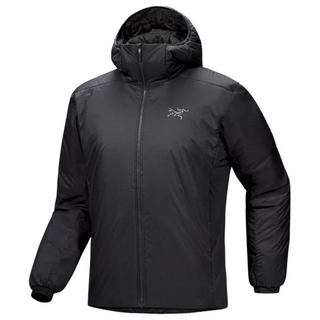 아크테릭스 아톰 SV 후디 남성용 보온 방수 패딩 자켓, 블랙