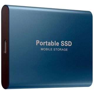 외장하드 포터블 SSD 휴대용 4TB 8TB 16TB 미니 외장하드, 블루