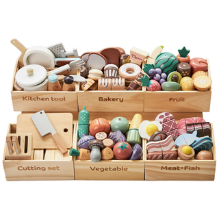 키앤비 모더닉 소꿉놀이 자르기세트 55pcs, 상세 설명 참조, 1개