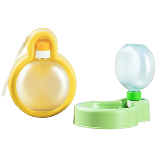 미니코메타 강아지물통 휴대용 반려동물 산책 물병, 500mL, 1개, 옐로우