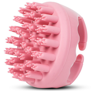 딩동펫 반려동물 라운드 샴푸 마사지 브러쉬 90 x 78 mm, 핑크, 1개