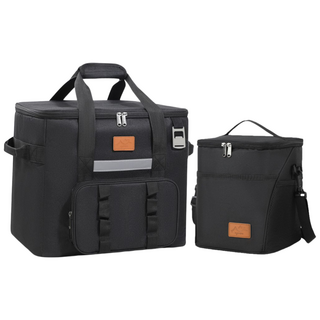 티나필립 보온보냉백 쿨러백 대형 소형 풀패키지, 블랙, 1개