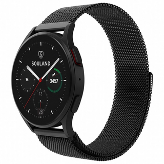 소울랜드 갤럭시워치 호환 마그네틱 스트랩, 블랙, 1개