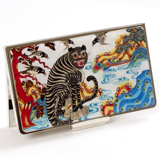 경일문화가게 나전 자개 명함케이스 외국인선물, 1개, 까치호랑이