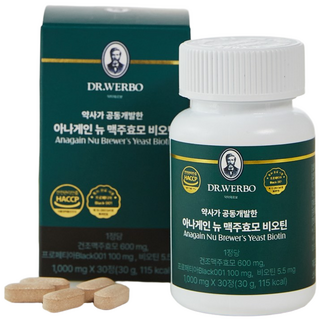 맥주효모 비오틴 아나게인뉴, 1개, 30정