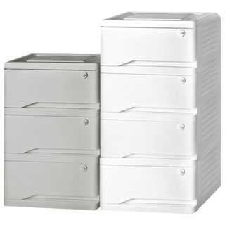 홈예스 homyes 서랍장 3단 4단 5단 플라스틱 수납장 이동 간편한 국내산 폴딩 서랍장, 화이트