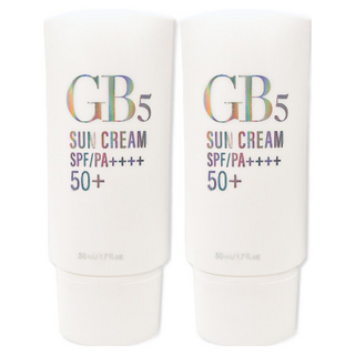 GB5 선크림 SPF/PA++++ 50+ 지비화장품 자외선차단 미백 주름개선 발명특허, 2개, 50ml