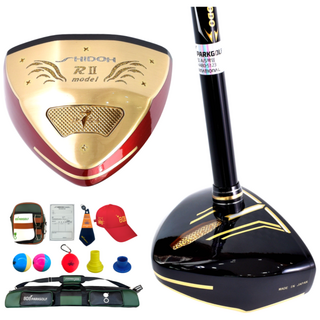 일본 시도 SHIDOH R2 명품 파크골프채 세트 프리미엄 상급자용 클럽 11종 정품 풀세트, 블랙, 레드