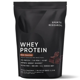 스포츠리서치 웨이 프로틴 아이솔레이트 단백질 보충제 더치 초콜릿 글루텐 프리, 1개, 2.27kg