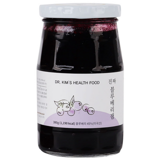 DR.KIM'S HEALTH FOOD 藍莓果醬, 380g, 1罐