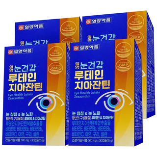 일양약품 눈건강 루테인 지아잔틴, 4박스, 30정