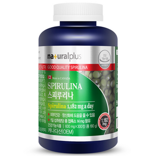 naturalplus 螺旋藻錠, 300顆, 1罐