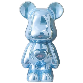 리틀보트 하트 베어브릭 세라믹 장식 저금통, 블루