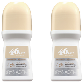 온더바디 46cm 나이아신아마이드 롤온 데오드란트 화이트 머스크향, 75ml, 2개