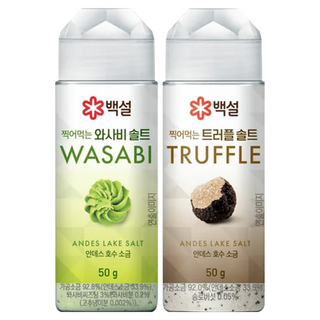 CJ 백설 찍어먹는 와사비솔트 50g + 트러플솔트 50g, 1세트, 100g