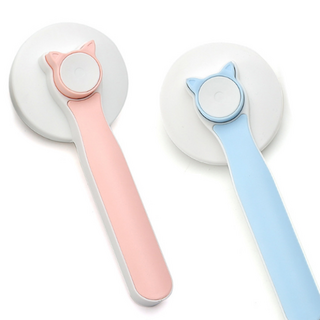 앤딜 사각 원형 반려동물 한번에 원터치 브러쉬, 원형 원터치 브러쉬 2개, 2개