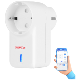 라맥스 스마트플러그 Wi-Fi 원격제어 국내제작 16A 3520W RPG-724S, 1개, 화이트, 8cm