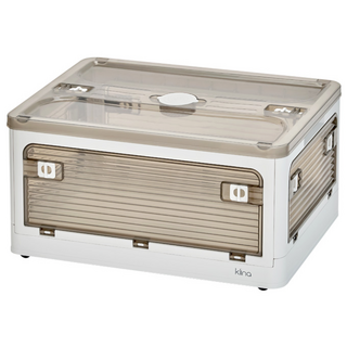 클리나 오픈형 리빙박스 접이식 수납함 의류 정리함 펜트리 대형, 리빙박스 28리터, 1개