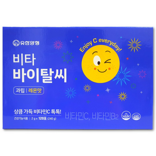 유한양행 비타 바이탈씨 레몬맛, 120포, 240g, 1개