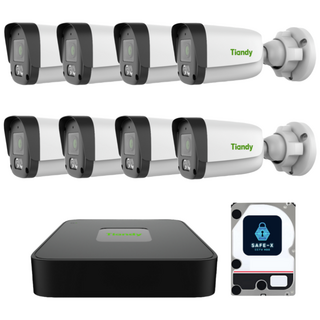 티앤디 IP CCTV 8채널(2TB) CCTV 세트 자가설치 실내 실외 매장 사무실카메라, 녹화기+실외8+HDD2TB+20M케이블8, 1개