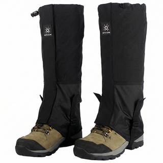 하디즌 방수 방풍 등산 롱 스패츠 양쪽착용 세트, 블랙