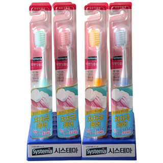 시스테마 약한잇몸용 칫솔 12개/노인 임산부 초극세모, 1개입, 12개