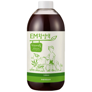 EM활성액(1L) 이엠발효액 냄새제거 수질정화 자연탈취 쌀뜨물발효액 에버미라클EM 미생물제제, 1000ml, 1개