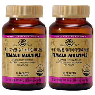 솔가 여성용 멀티비타민&미네랄 + [필케이스], 2개, 60정