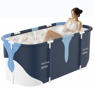 FANOBO 욕조 접이식욕조 이동식욕조 반신욕, 밀크, 1개