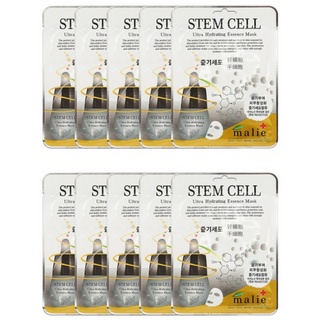 마리에 에센스 줄기세포 마스크팩 10개묶음 울트라 하이드레이팅 20ml, 1개, 10개입