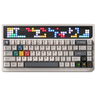 Angrymiao 앵그리미아오 RGB65 유선 게이밍 기계식 저소음 키보드 클라우드 화이트, 클라우드화이트