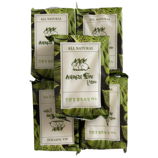 솔내음 푸드 친환경 재활용 폐식용유 빨래비누+ 비누거품망 증정, 200g, 5개