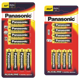 파나소닉 알카라인 AA 건전지 8p + AAA 건전지 8p, 16개입, 1세트