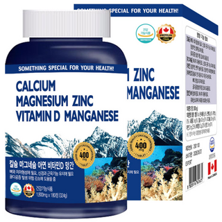 헬스프랜드 캐나다 칼슘 마그네슘 비타민D 앤 아연 6개월분, 180정, 1개